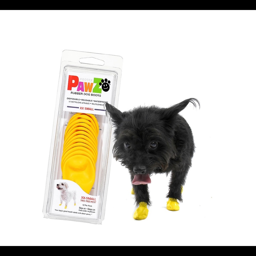 Pawz rubber dog boots